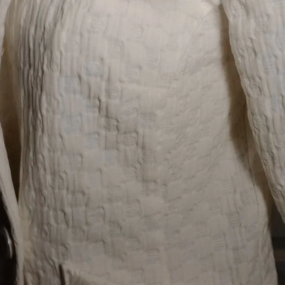 CAbi White Quilted Open-Front Blazer - Picture 4 of 14